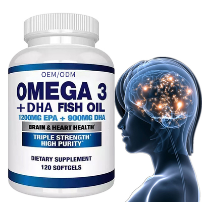 ODM Omega 3 Fish Oil Triple Strength Dietary Nutritional Supplement