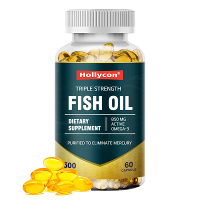 ODM Fish Oil Softgels Dietary Supplement Support Vision Delay Aging
