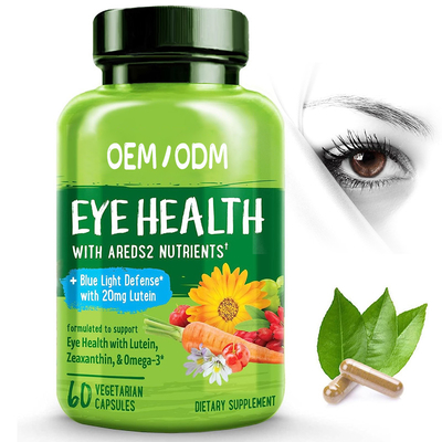 Anti Fatigue Supplements OEM For Dry Eyes Healthy Vision Eye Support 60 Vegan Capsules