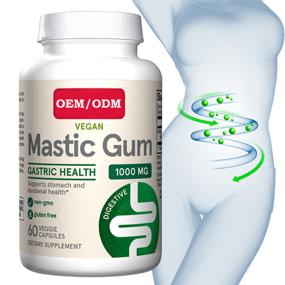 OEM Mastic Gum Capsules 1000mg Gastrointestinal Health Immune And Oral Wellness