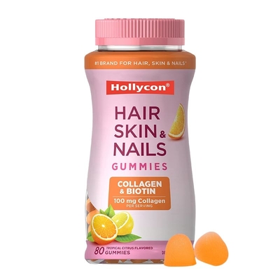 GMP Healthcare Supplement OEM Supports Healthy Hair Skin And Nails Vitamin Gummies