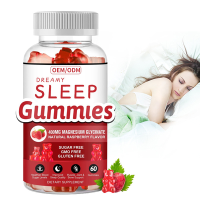 Gluten Free Melatonin Vitamin Gummies Support Sleep Relax Melatonin Vitamin D Magnesium Lemon Balm Extract
