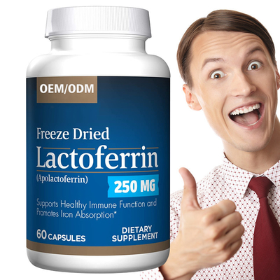 60PCS Lactoferrin Capsules Support Healthy Immune Function Promotes Iron Absorption