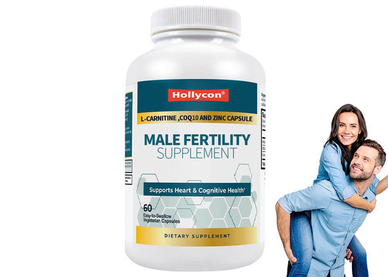 60pcs Male Fertility Supplement  L-Carnitine CoQ10  Zinc Capsule