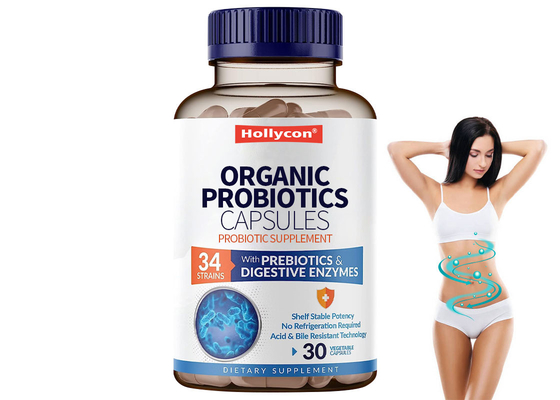 30 Capsules Dietary Supplements OEM Probiotic Organic Probiotics Capsules