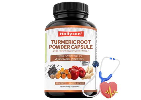 Apple Cider Vinegar Powder Capsule  Heart Health Turmeric Root Powder Capsule