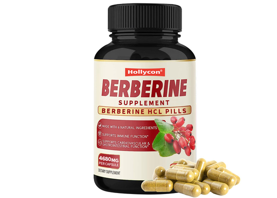 OEM Berberine Capsules Immune System Booster Cardiovascular Gastrointestinal Function