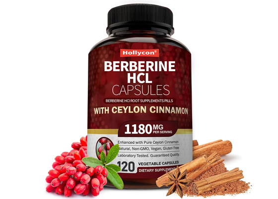 ODM 120pcs Berberine HCL Capsules For Immune System And Healthy Weight Management