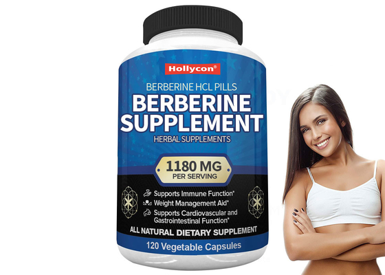 120 Capsules Dietary Supplements Immune System Booster Supplement Berberine HCl Pills