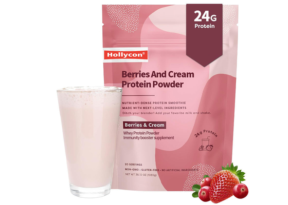 1080g Whey Protein Powder For Increasing Muscle Mass Strength Berries