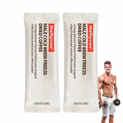 OEM Male Cold Brew Freeze-Dried Coffee Energy Booster Stamina Performance Men Enhancement Instant Coffee Powder