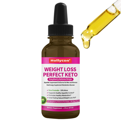 Weight Loss Perfect Keto Raspberry Ketone Drops Appetite Suppressant Fat Burner For Men And Women Diet Energy Supplement