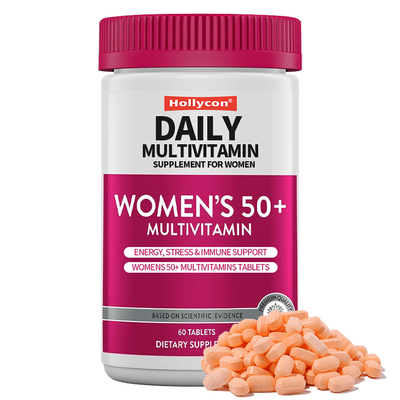 Daily Multivitamin Supplement For Women Energy , Stress & Immune Support Womens 50+ Multivitamins Tablets