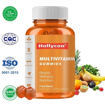 90Pcs Dietary Supplements OEM Multivitamin Gummy Herbs Ingredients 2 Years Shelf Life