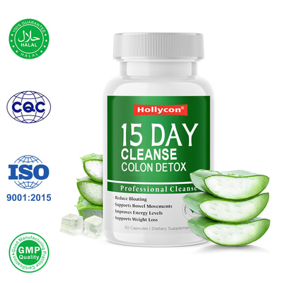 15 Day Cleanse Gut Support Slimming Capsules Colon Cleanser Bloating Relief