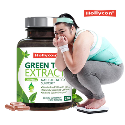 Green Tea Extract Capsules Slimming Capsules Antioxidant L Theanine Powder