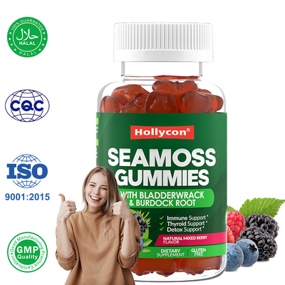 Irish Sea Moss Gummies 1000mg Bladderwrack Sea Moss Gummirs For Support Digestive