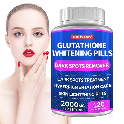 Glutathione Whitening Vegan Capsules Skin Whitening Pill For Remove Dark