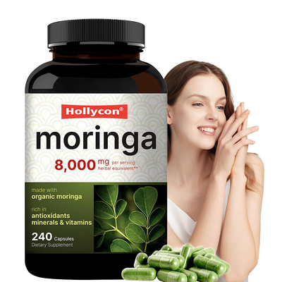 Organic Moringa Leaf Powder Supplement Moringa Leaves Extract OEM Skin Health Immune Antioxidant
