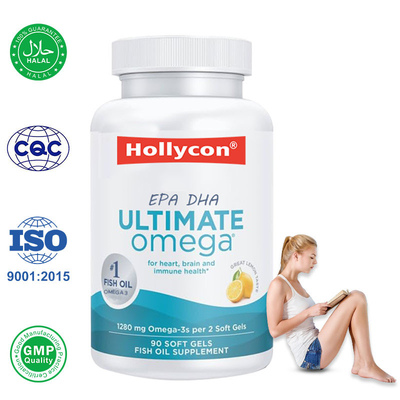 Manufacturer Omega 3 Fish Oil Softgels EPA DHA Supplement Promotes Brain Heart Health