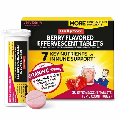 Effervescent Tablets Rich In Antioxidants And Vitamins Support Overall Immune Health