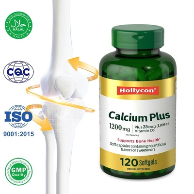 Private Label Calcium And Vitamin D3 Softgels Support Bone & Immune Health