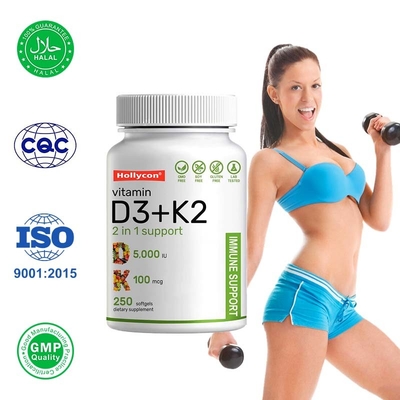 Vitamin D3 K2 Softgels for Immune Heart and Bone Health with Calcium Support