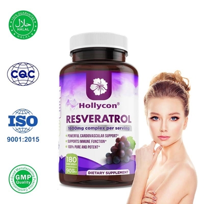 OEM Resveratrol Capsules for Antioxidant and Digestive Health Immune Support