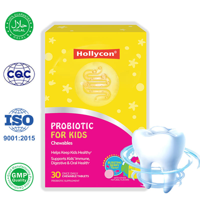 Kids Chewable Probiotic Tablets Supports Digestive Health and Immune System