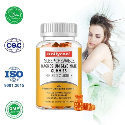 Magnesium Glycinate Gummies Sleep Support and Muscle Relaxation Supplement