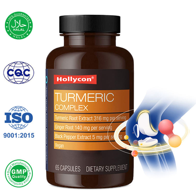 Supplier Organic Turmeric Capsules Turmeric Ginger Supplement Help Joint Immune System