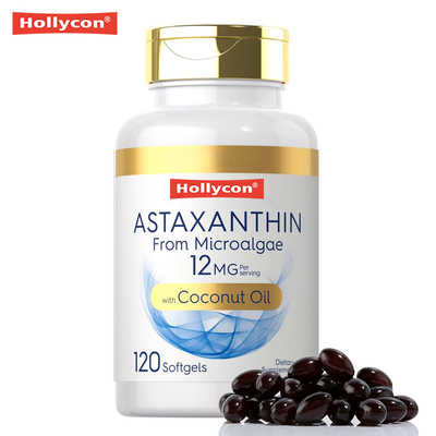 Astaxanthin Softgels with Coconut Oil for Enhanced Absorption