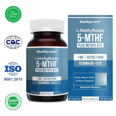 L Methylfolate Capsules for Brain Mood and Energy Support