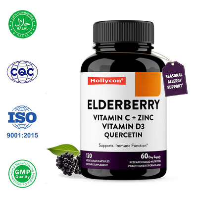 Herbal Supplement for Adults Supports Immune Health with Vitamin C and Zinc