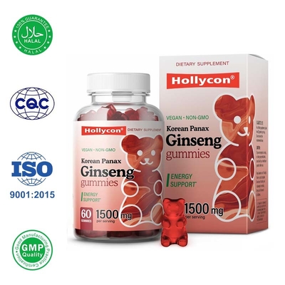 Factory Panax Ginseng Gummies Supports Brain Health and Immune System Function