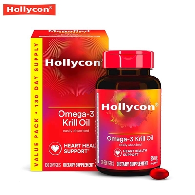 Factory Krill Oil Softgels Promotes Joint Flexibility and Heart Health