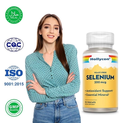 Factory Selenium Capsules Yeast Free Selenium Supports Thyroid Gland Health