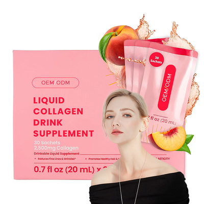 Liquid Collagen For Support Hair Growth Drinkable Supplement With Collagen Peptides