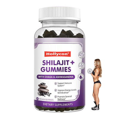 Factory Shilajit Supplement Gummies for Stress Relief Vitality Energy