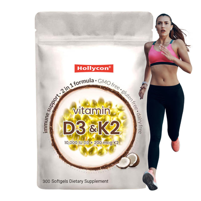 Supplier Vitamin D3 K2 Supplement Softgel Support Calcium Absorption Bone Health