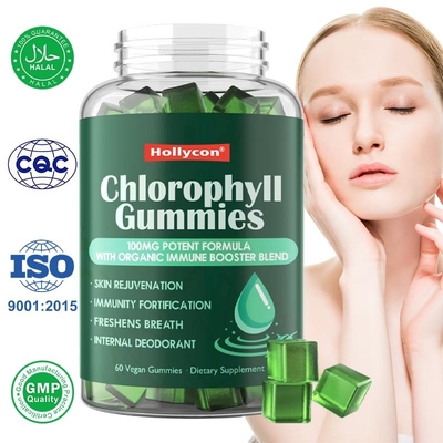 Wholesale Chlorophyll Gummies Deodorant Breathe Fresh Immune & Digestion Support