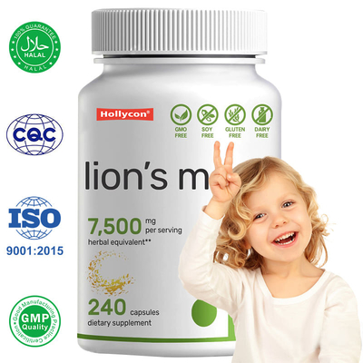 Manufacturer Lions Mane Capsules Brain Nootropic and Immune System Booster