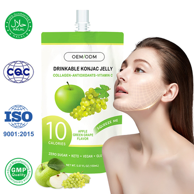 Konjac Jelly Infused With Collagen Drink Collagen Supplement For Weight Management
