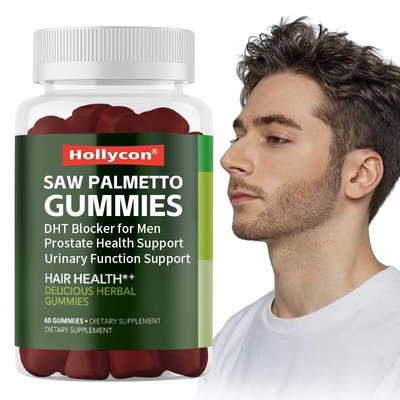 Factory Saw Palmetto Gummies for Male Patterned Balding and Prostate Wellness
