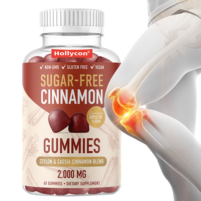 Sugar-Free Cinnamon Gummies 1000mg Ceylon Cinnamon Extarct Gummies For  Immune Support