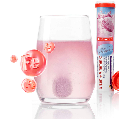 OEM Iron And Vitamin C Effervescent Tablets For Iron Support Iron Supplement