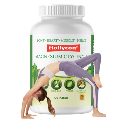 Magnesium Glycinate Tablets Elemental Magnesium Supplement For Bone Support
