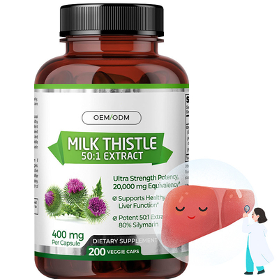 Milk Thistle Capsules For Supports Healthy Liver Function Organic Milk Thistle Capsules