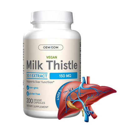 High Quality Milk Thistle Capsules For Liver Function Support Milk Thistle Capsules