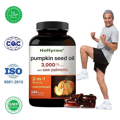 OEM Virgin Pumpkin Seed Oil With Saw Palmetto Pumpkin Seed Oil Softgels